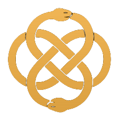 A.N.G.O.L. double ouroboros logo